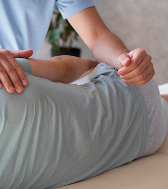 Chiropractic Adjustment 4 Image Grid